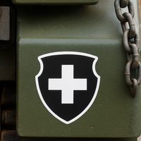 Schweizer Armee Magnetsticker – 10 cm fürs Auto